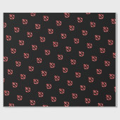 Nautical Marine Navy White Anchor Design Cadeaupapier (Vlak)