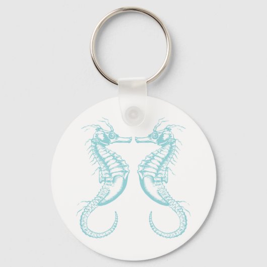 Nautical  Marine Seahorse Sleutelhanger (Voorkant)