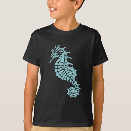 Nautical Marine Seahorse T-shirt (Voorkant)