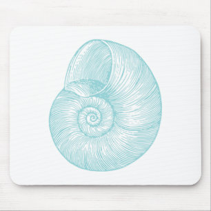 Nautical  Marine Seashell Muismat