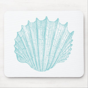 Nautical Marine Seashell Muismat