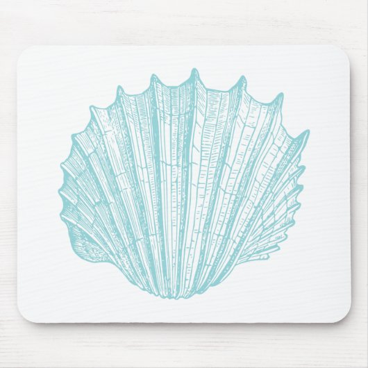 Nautical Marine Seashell Muismat (Voorkant)