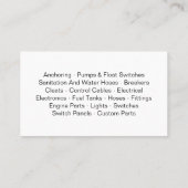 Nautical Marine Supplies Visitekaartje (Achterkant)