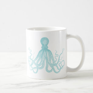 Nautical Marine Zee Octopus Koffiemok