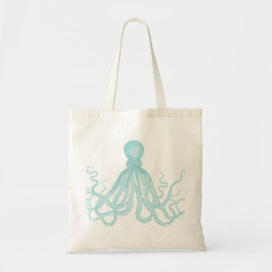 Nautical Marine Zee Octopus Tote Bag