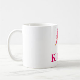 Nautical Marine Zeepaardje Roze Wit Chic Koffiemok