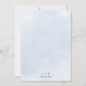 Nautical Maritime Flag Monogram Weddenschap Save The Date (Achterkant)