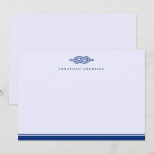 Nautical Maritime Navy Rope Correspondentie Notitiekaartje