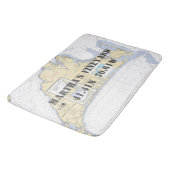 Nautical Martha's Vineyard Chart Badmat (Gekanteld)