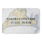 Nautical Martha's Vineyard Chart Badmat (Voorkant)
