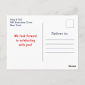 Nautical Meisje Beer Rood en Marine Verjaardagsfee Briefkaart (Achterkant)