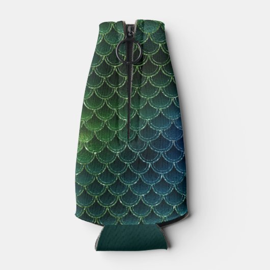 Nautical Mermaid Pattern Anchor Boat Name Flesjeskoeler (Achterkant)