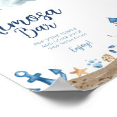 Nautical Mimosa Bar Baby shower Sign. Poster (Hoek)