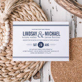 Nautical Modern Wedding Kaart