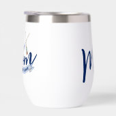 Nautical Moeder Gevestigd Navy Blauwe Waterfles (Rechts)