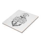 Nautical motivatie sailor quote tegeltje (Zijkant)