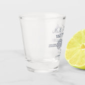 Nautical Mr en Mrs Tied The Knot Wedding Shot Glas (Links)