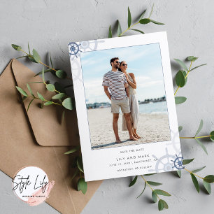 Nautical Nantucket Photo Elegant Wedding Save The Date