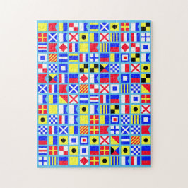 Nautical Naval Flag Double Puzzle Legpuzzel