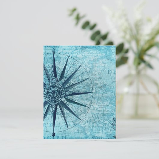 Nautical Navigation Compass Map (Staand voorkant)
