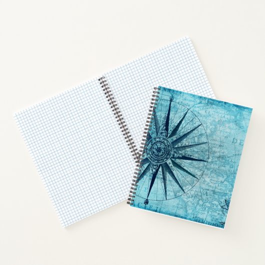 Nautical Navigation Compass Map Notitieboek (Binnen)