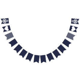 Nautical Navy Anchor Bunting Vlaggetjes