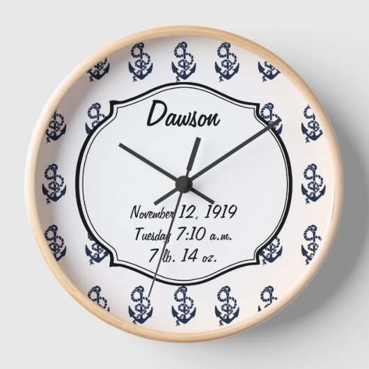 Nautical Navy Anchor Pattern (Voorkant)