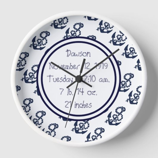 Nautical Navy Anchor Pattern (Voorkant)