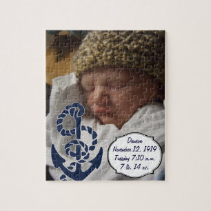 Nautical Navy Anchor Pattern Legpuzzel