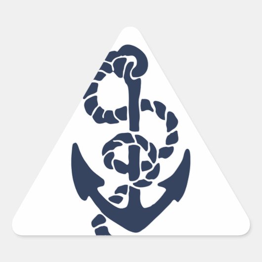 Nautical Navy Anchor Pattern Sticker (Voorkant)