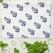 Nautical Navy Anchor Pattern Theedoek (Gevouwen)