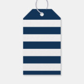 Nautical Navy Anchor Pattern Weddenschap Bedankt Cadeaulabel (Achterkant)