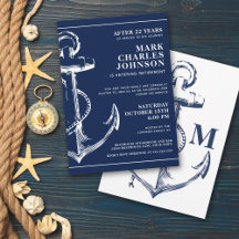 Nautical Navy Anchor Retirement