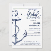 Nautical Navy Anchor Vrijgezellenfeest White Kaart (Voorkant)