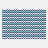Nautical Navy Anchors Cute Polka Dot Zig Zag Boy Inpakpapier Vel (Voorkant)