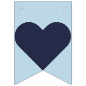 Nautical Navy and Light Blue Bunting Vlaggetjes (Tweede vlag)