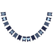 Nautical Navy and White Bunting Vlaggetjes (Alle)