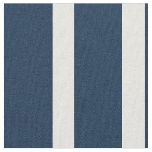 Nautical Navy and White Stripe Fabric Stof (Close Up)