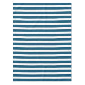Nautical Navy and White Striped Tafelkleed (Voorkant)