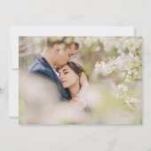 Nautical Navy Anker Rustiek Hout Save The Date (Achterkant)