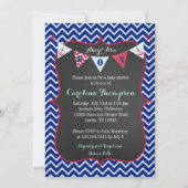 Nautical Navy Baby Boy Shower Uitnodiging (Voorkant)
