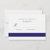 Nautical Navy Bat Mitzvah RSVP (Voorkant)