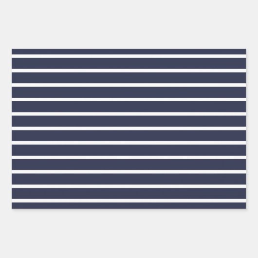 Nautical Navy Birthday Wrapping Inpakpapier Vel (Voorkant 2)