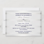 Nautical Navy Blu Anker Silver Wt BG H Verloving Kaart (Achterkant)