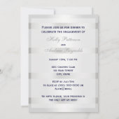 Nautical Navy Blu Anker Silver Wt BG V Verloving Kaart (Achterkant)