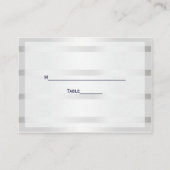 Nautical Navy Blu Anker Silver WT Escort Kaarten # Plaatskaartje (Achterkant)