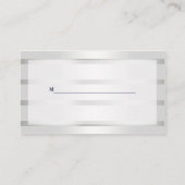 Nautical Navy Blu anker zilver what place kaarten Plaatskaartje (Achterkant)