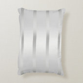 Nautical Navy Blu Anker Zilver Wit Decoratief Kussen (Achterkant (Verticaal))