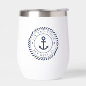 Nautical Navy Blue Anchor Boat Name (Links)