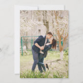 Nautical Navy Blue Anchor Classic Save the Date Kaart (Achterkant)